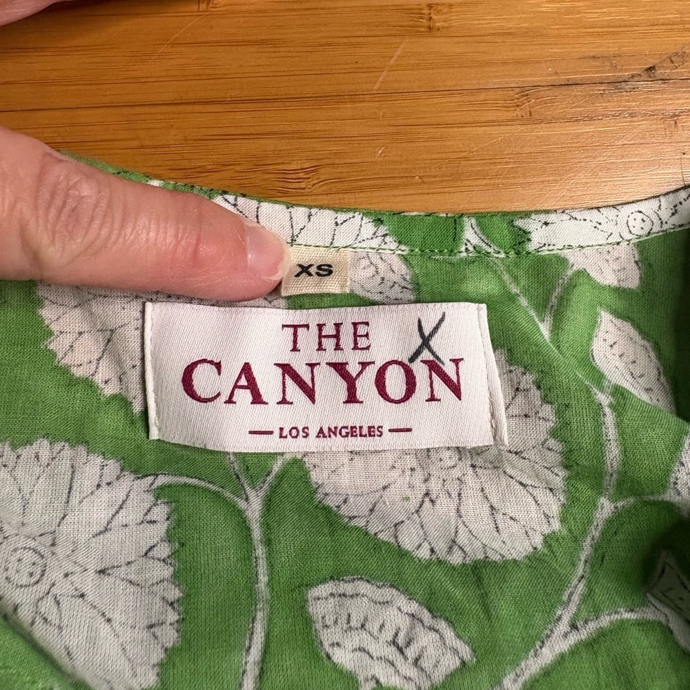 NWOT The Canyon- Latigo Long Sleeve Cotton Smocked Dress. Size XS - Picture 6 of 9